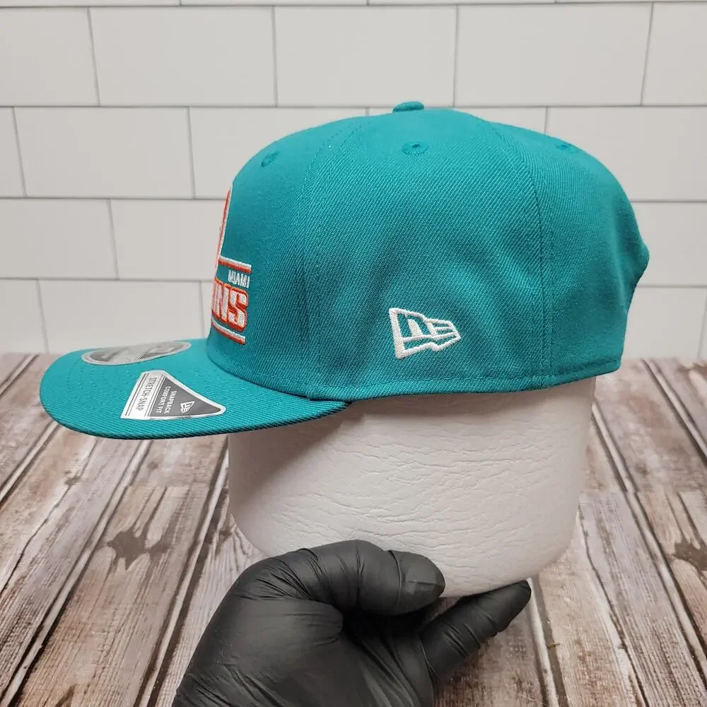 New Era 9SEVENTY Miami Dolphins Aqua Stretch Snap Adjustable NFL Hat OSFM